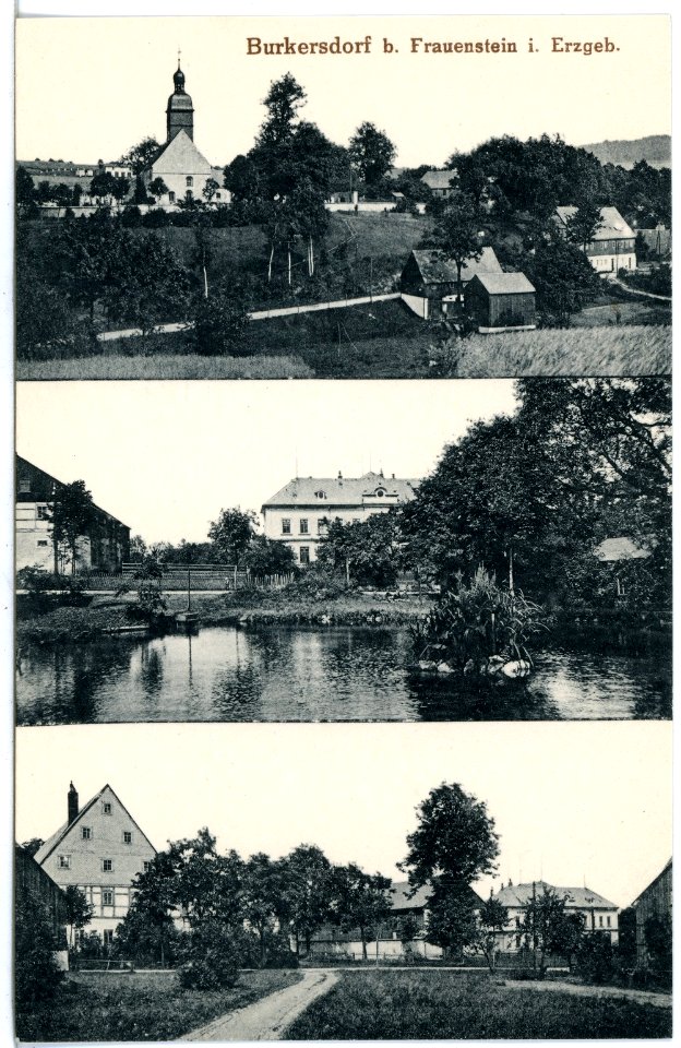 20919-Burkersdorf (Frauenstein)-1918-Ortsansichten-Brück & Sohn Kunstverlag