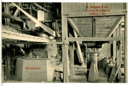 08893-Freiberg-1907-Düngerdabrik Schippan Mühlenanlage-Brück & Sohn Kunstverlag