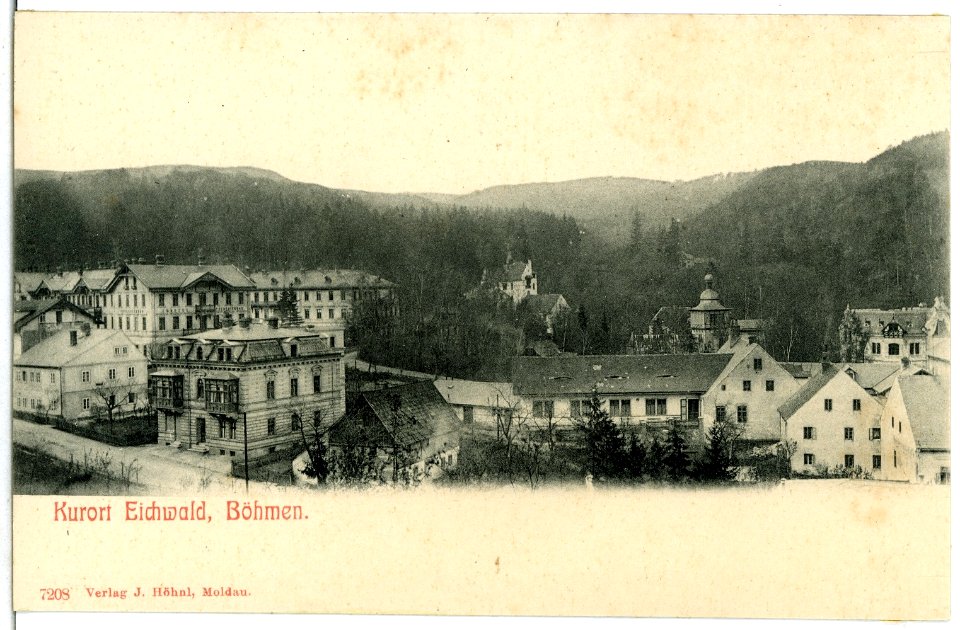 07208-Eichwald-1906-Blick in den Kurort-Brück & Sohn Kunstverlag