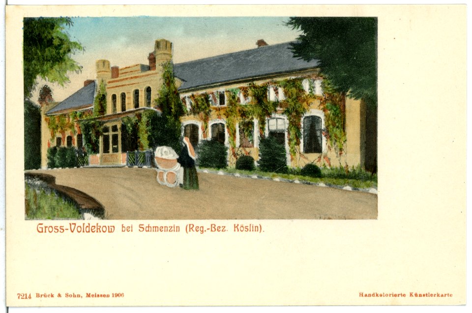 07214-Groß Voldekow-1906-Ortsansicht (bei Schmenzin)-Brück & Sohn Kunstverlag