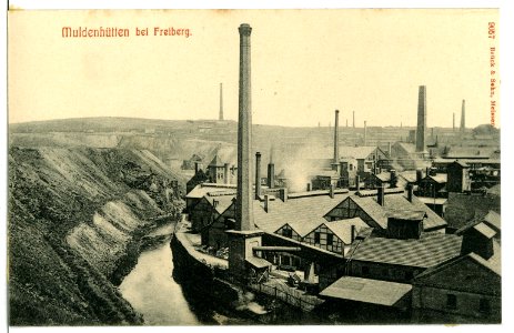 09057-Muldenhütten-1907-Blick auf die Fabriken-Brück & Sohn Kunstverlag