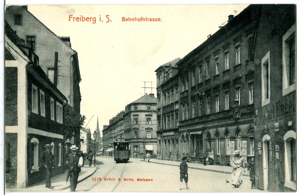 09118-Freiberg-1907-Bahnhofsstraße-Brück & Sohn Kunstverlag