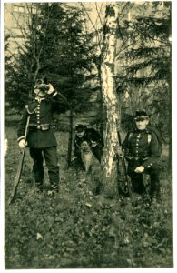 07097-Freiberg-1906-Auf Patrouille-Brück & Sohn Kunstverlag