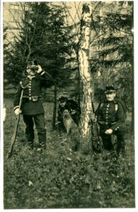 07097-Freiberg-1906-Auf Patrouille-Brück & Sohn Kunstverlag photo