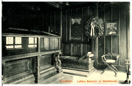 06631-Eisleben-1905-Luthers Bahrtuch im Sterbehaus-Brück & Sohn Kunstverlag