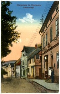 20676-Königsberg a. d. Eger-1917-Bahnhofstraße-Brück & Sohn Kunstverlag