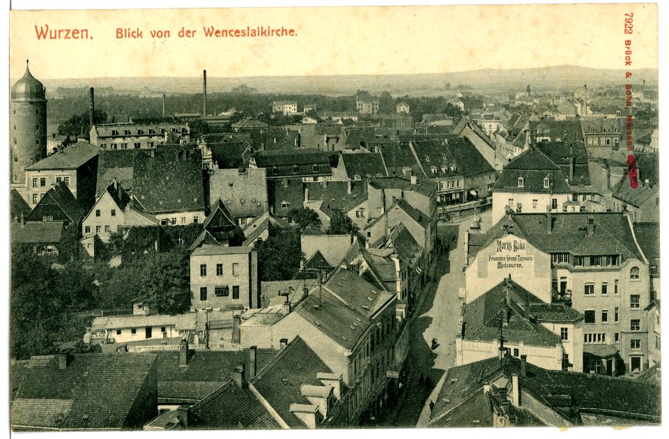 07922-Wurzen-1906-Blick von der Wenceslaikirche-Brück & Sohn Kunstverlag
