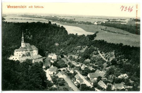 07346-Weesenstein-1906-Ort und Schloß-Brück & Sohn Kunstverlag