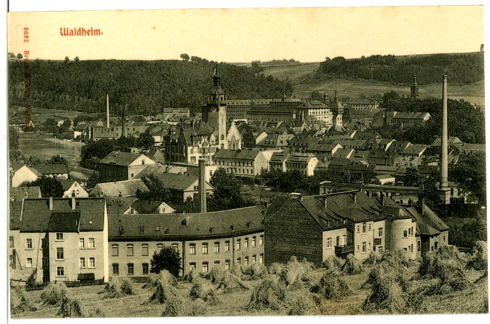 08682-Waldheim-1907-Blick auf Waldheim-Brück & Sohn Kunstverlag
