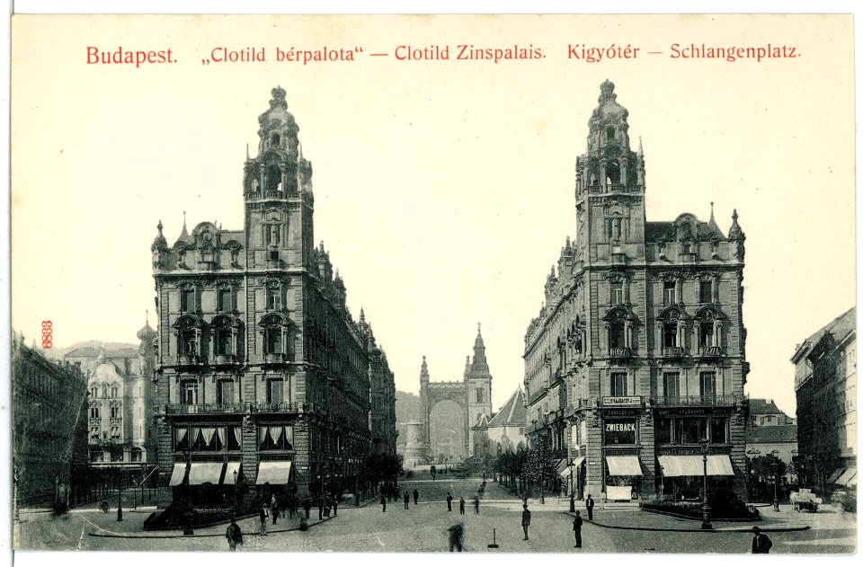 06833-Budapest-1905-Zinspalais - Schlangenplatz-Brück & Sohn Kunstverlag