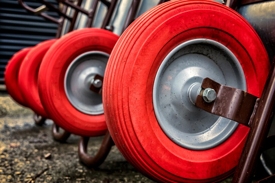 Red round faceplate