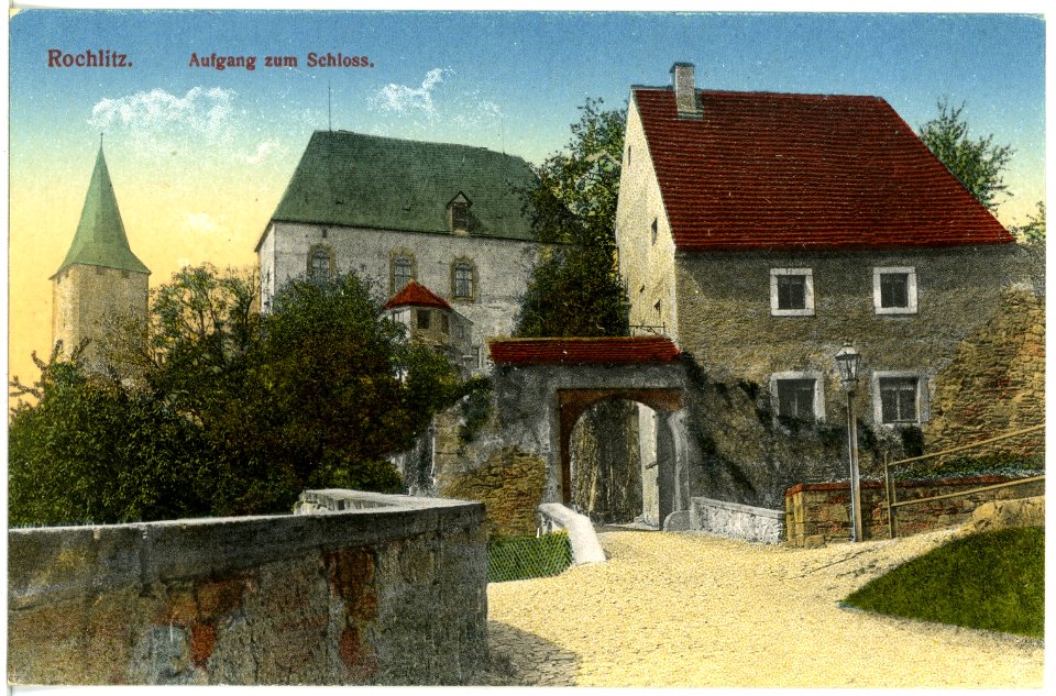 20184-Rochlitz-1916-Aufgang zum Schloß-Brück & Sohn Kunstverlag
