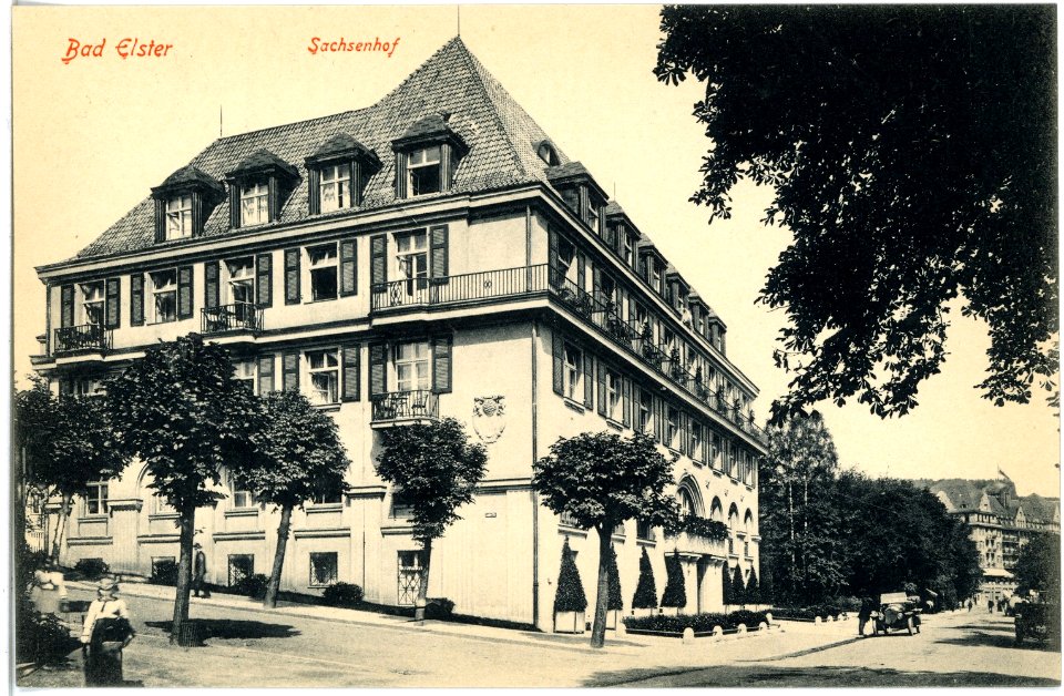 18398-Bad Elster-1914-Sachsenhof-Brück & Sohn Kunstverlag