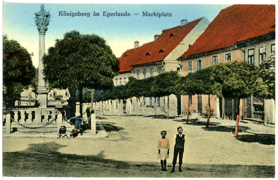 20673-Königsberg a. d. Eger-1917-Marktplatz-Brück & Sohn Kunstverlag