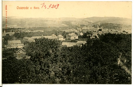 09253-Osterode-Harz-1907-Blick auf Osterode-Brück & Sohn Kunstverlag