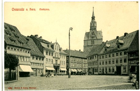 09262-Osterode-Harz-1907-Marktplatz-Brück & Sohn Kunstverlag