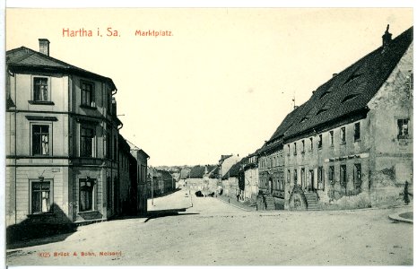 09025-Hartha-1907-Marktplatz-Brück & Sohn Kunstverlag