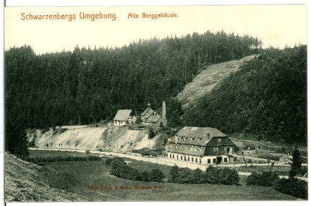 07415-Schwarzenberg-1906-Alte Berggebäude-Brück & Sohn Kunstverlag