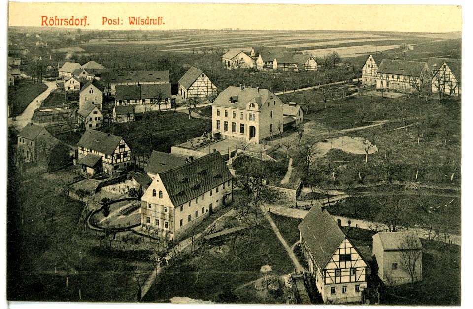08666-Röhrsdorf-1907-Blick über das Dorf-Brück & Sohn Kunstverlag