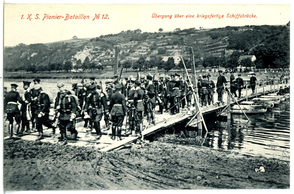 12365--1910-Pionier-Bataillon Nr. 12-Brück & Sohn Kunstverlag