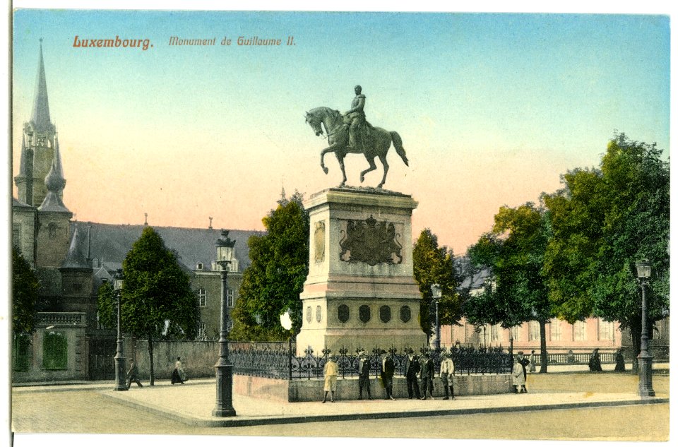 07647-Luxemburg-1906-Monument de Guillaume II.-Brück & Sohn Kunstverlag