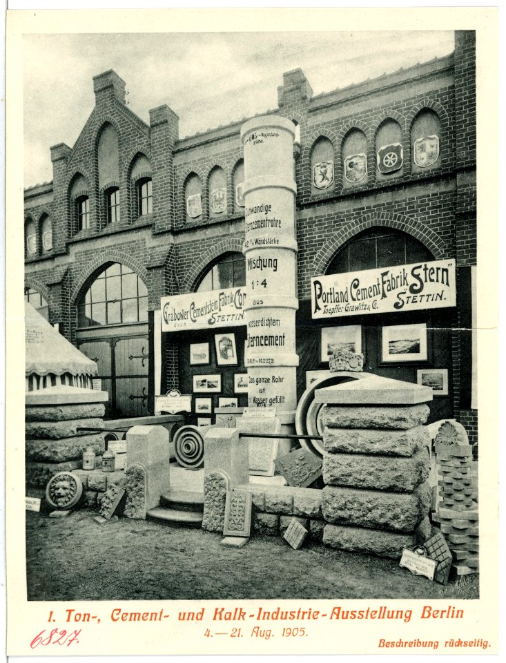 06827-Berlin-1905-1. Ton-Zement-Kalk-Industrie Ausstellung-Brück & Sohn Kunstverlag