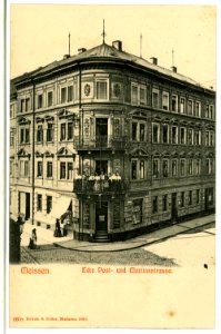 06658-Meißen-1905-Ecke Post- und Martinstraße-Brück & Sohn Kunstverlag