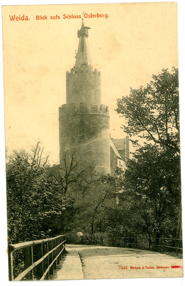 07345-Weida-1906-Schloß Osterburg-Brück & Sohn Kunstverlag