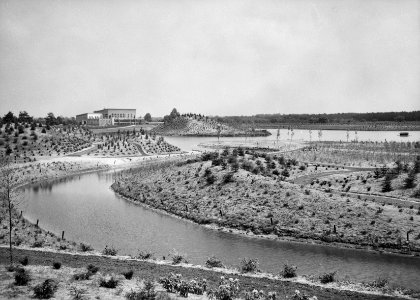 Recreatieterreinen, vliegvelden e.d., parken, vijvers, gebouwen, de efteling, Bestanddeelnr 163-0362