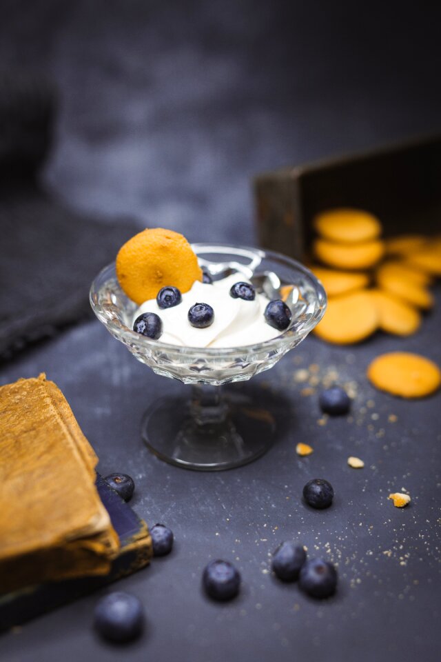 Blueberry fruit dessert