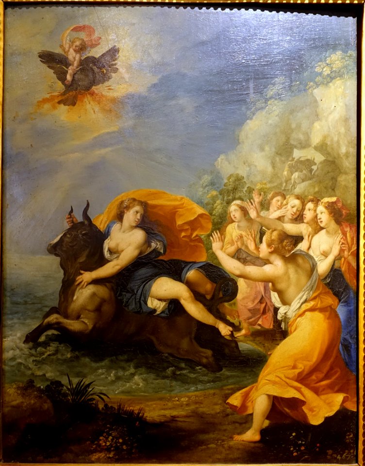 Rape of Europa, by Cavalier d'Arpino, 1603-1606, oil on canvas - Galleria Borghese - Rome, Italy - DSC04898