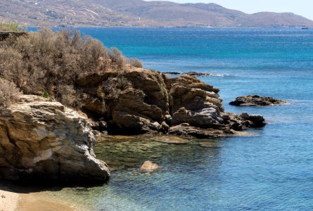 Rocks and sea 2 Karystos Euboea Greece photo