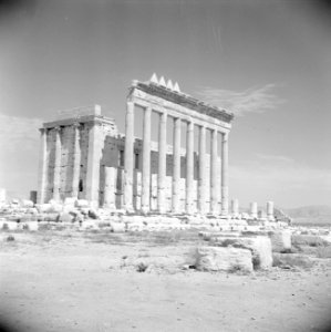 Romeinse overblijselen te Palmyra Tempel van Baäl, Bestanddeelnr 255-6114
