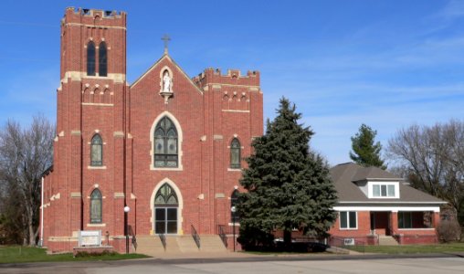 Roseland, Nebraska Sacred Heart church-rectory