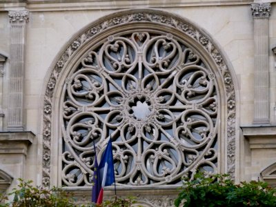 Rosace de l'église Saint-Germain l'Auxerrois - gros plan