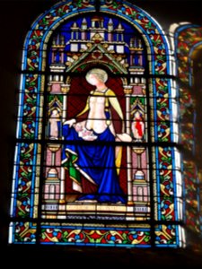 Riville (Seine-Mar.) église, vitrail (05)