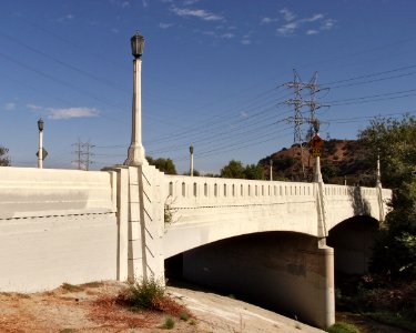 Riverside-Zoo Drive Bridge, No. 53C1298, LAHCM 910, view from northwest, 2014 photo