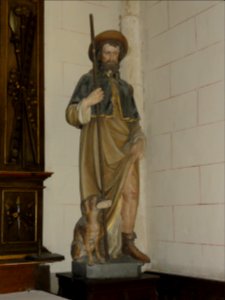 Riville (Seine-Mar.) église, statue 15 Saint Roch