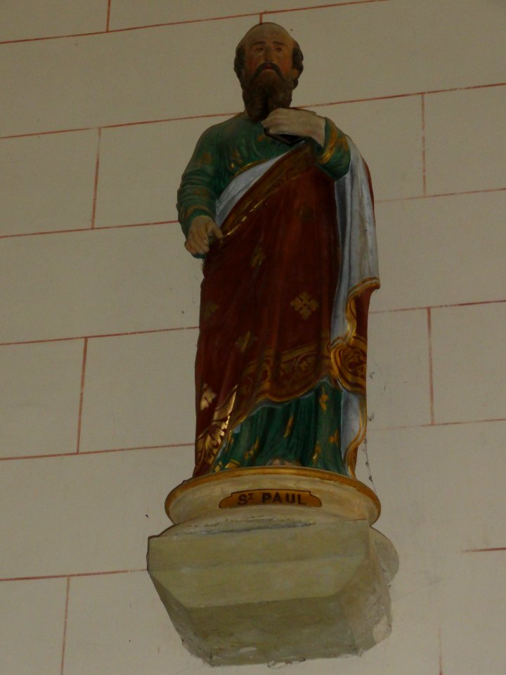 Riville (Seine-Mar.) église, statue 14 Saint Paul