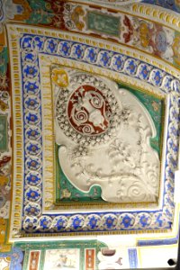 Sala dei fasti Farnesiani stucco work - Villa Farnese - Caprarola, Italy - DSC02382