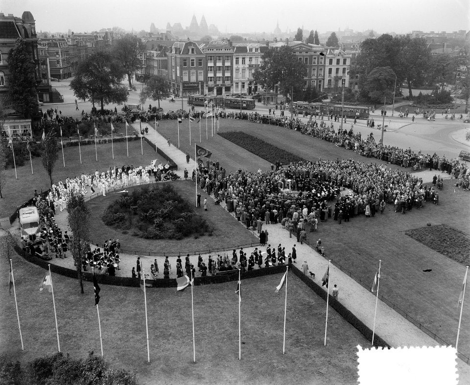 10e verjaardag Verenigde Naties te Amsterdam, Bestanddeelnr 907-4008