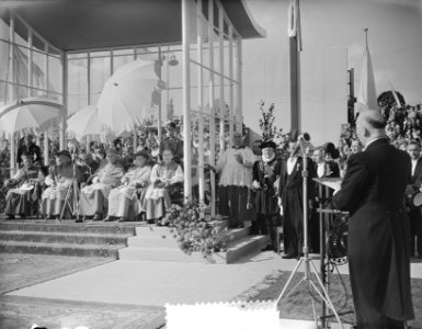 100 jaar Kromstaf. Stadion De Galgewaard. Toespraak, Bestanddeelnr 905-7299