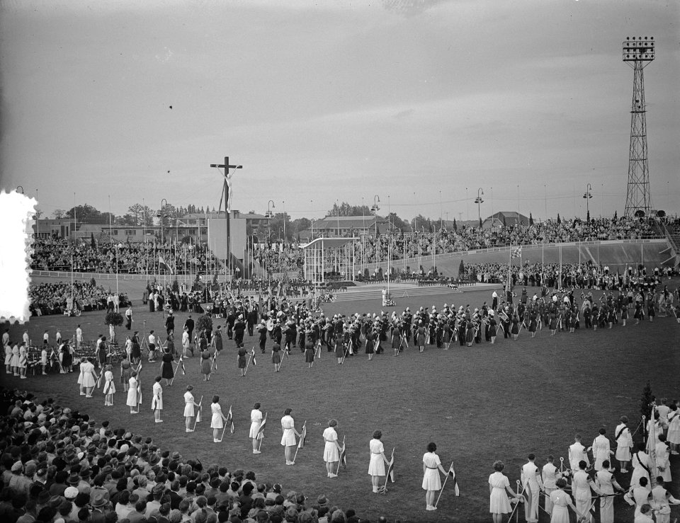 100 jaar Kromstaf. Stadion De Galgewaard. Overzicht, Bestanddeelnr 905-7285