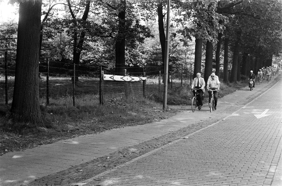 12e Tour de oude Jan voor jongens, start in Velp, peloton onderweg, Bestanddeelnr 924-7058