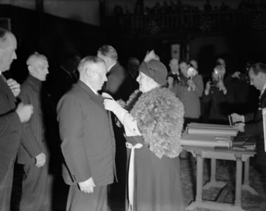 125 jarig jubileum reddingmaatschappijen NZHRM en ZHMRS in de Ridderzaal gevierd, Bestanddeelnr 903-7112