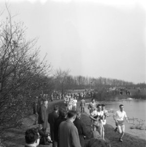 1200m Maple Leaf veldloop in Hilversum. Gerda Kraan (nummer 3) . Tijd 4.31.2, Bestanddeelnr 913-5959