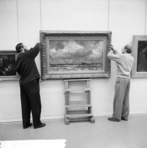 125 jaar Arti Amicitiae tentoonstelling , Jacob Kuijper schoonzoon van Jan Sluijters, Bestanddeelnr 917-2316