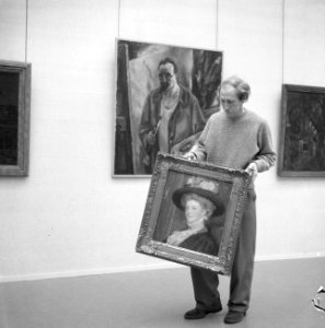 125 jaar Arti Amicitiae tentoonstelling , Jacob Kuijper schoonzoon van Jan Sluijters, Bestanddeelnr 917-2314