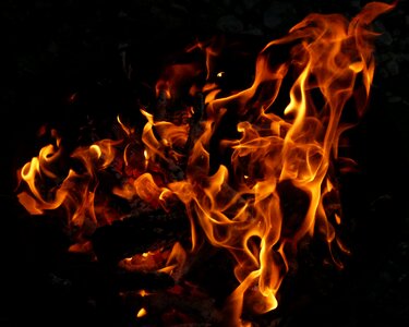 Wood fire burn combustion