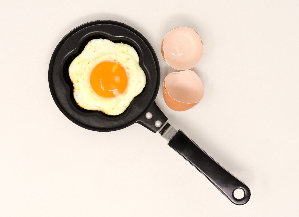 Fry yolk food photo